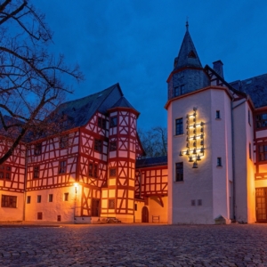 Historische Fachwerkhäuser und Landschaften im Goldenen Grund, Hessen