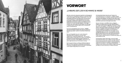 Buchcover „Limburg Zeitlos in Schwarz & Weiß“ mit historischen Schwarzweiß-Motiven aus Limburg an der Lahn