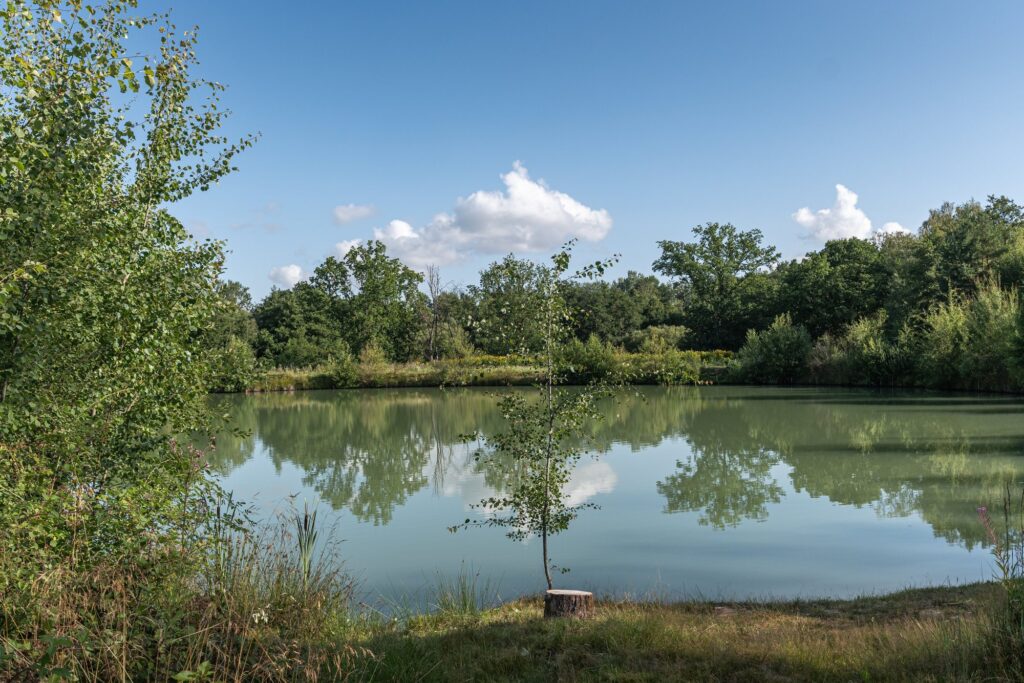 Ruhiger See an der Tongrube Sedan